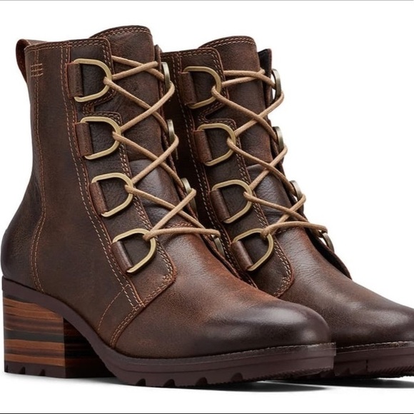 Sorel Cate Lace Water-Resistant Hiker Booties - Picture 3 of 13